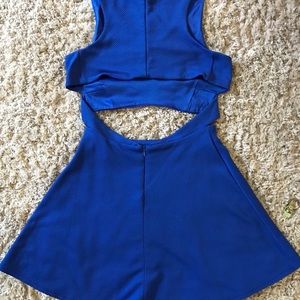 Forever 21 Blue Cutout Dress